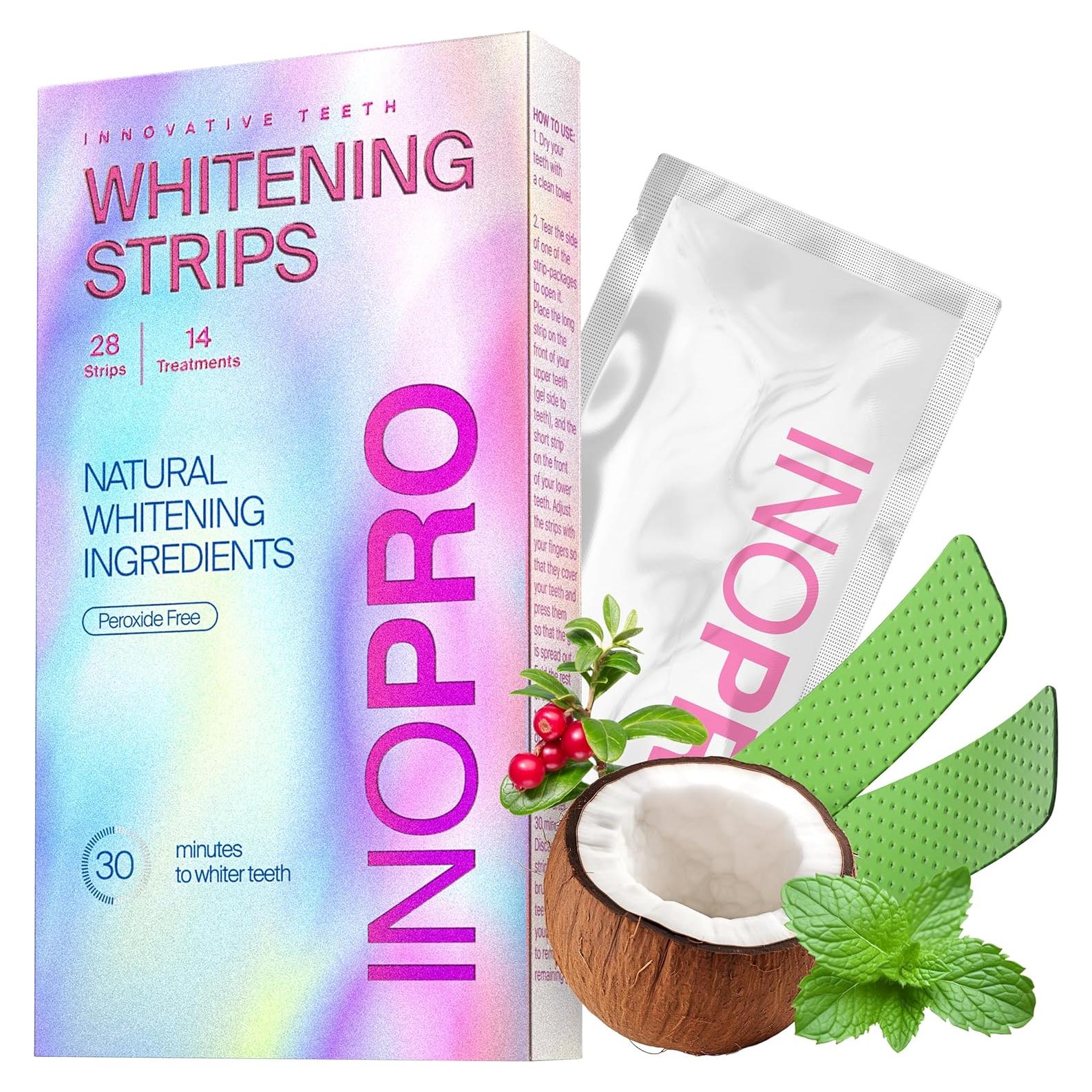 Kit 14 Tiras Blanqueadoras Dientes Smile&Shine Sin Peróxido