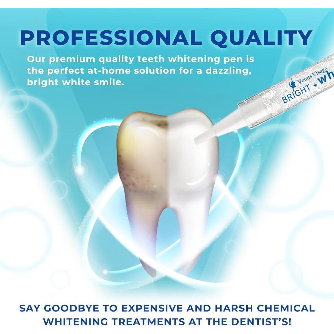 Pluma Blanqueadora de Dientes Venus Visage - 20+ Usos