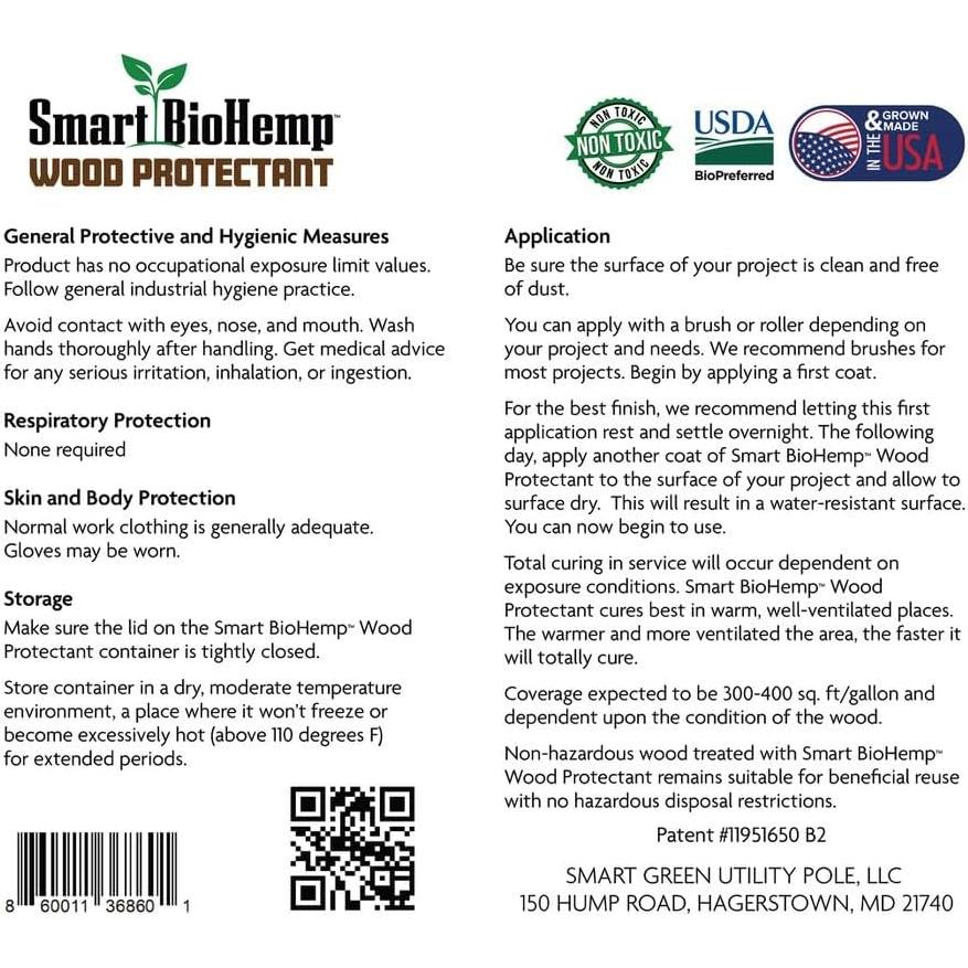 Protector de Madera Smart Green 3,78 L Ecológico UV y Agua