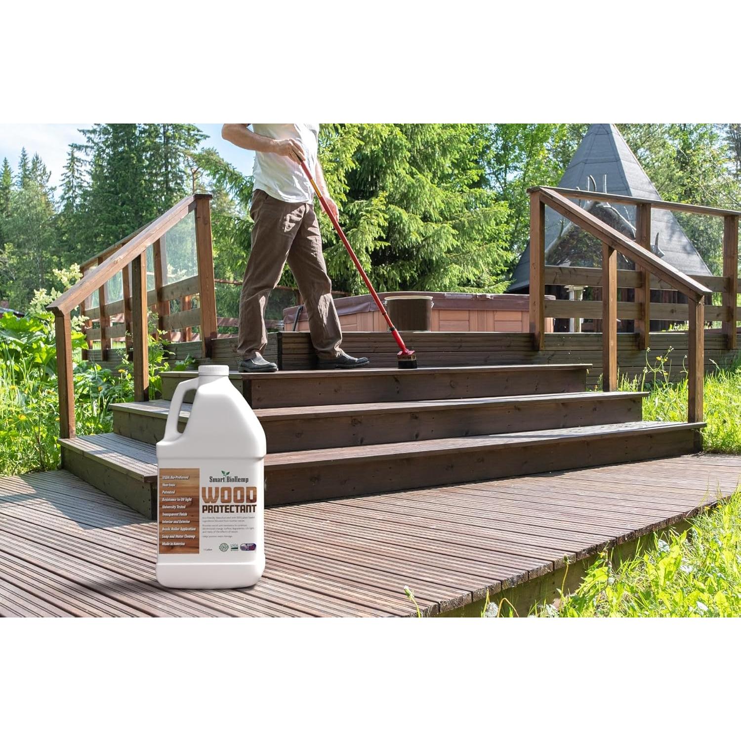 Protector de Madera Smart Green 3,78 L Ecológico UV y Agua