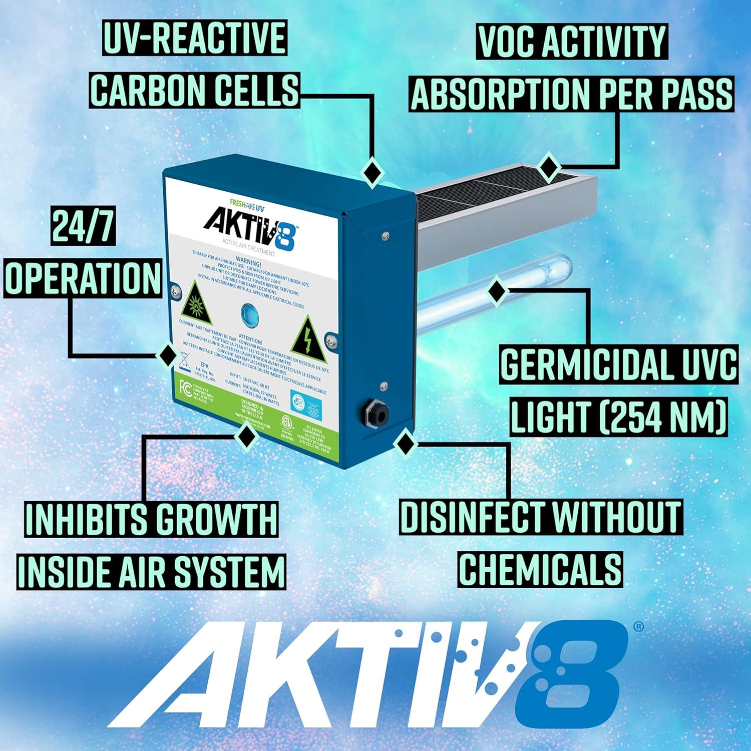 Sistema de Tratamiento de Aire Fresh-Aire UV AKTIV8 2 Años