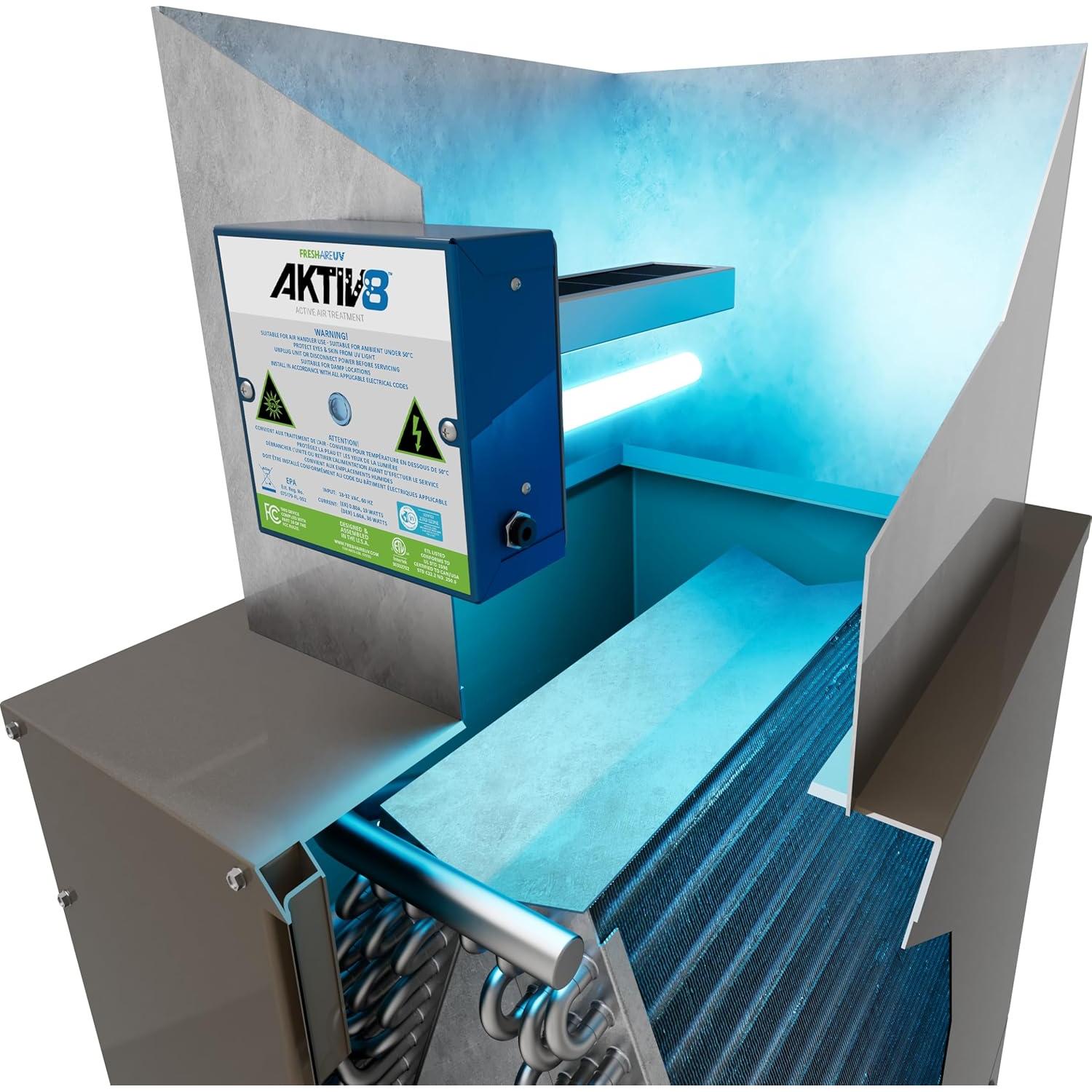 Sistema de Tratamiento de Aire Fresh-Aire UV AKTIV8 2 Años