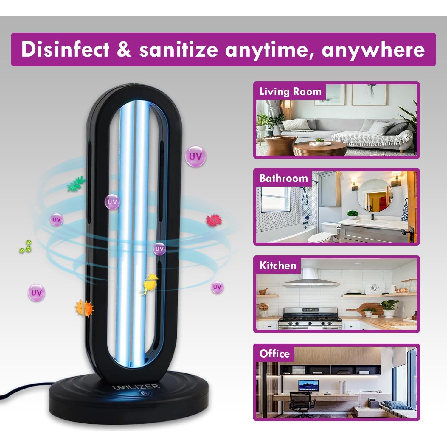 Torre Desinfectante UVILIZER 38W con Control Remoto - UVC