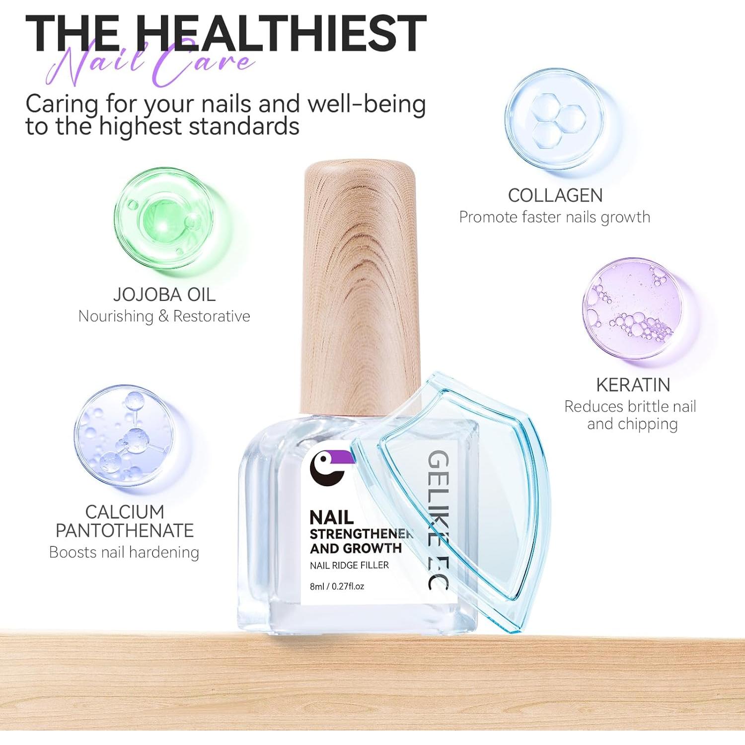 Endurecedor de Uñas Gelike EC 8 en 1 Natural Extra Fuerte