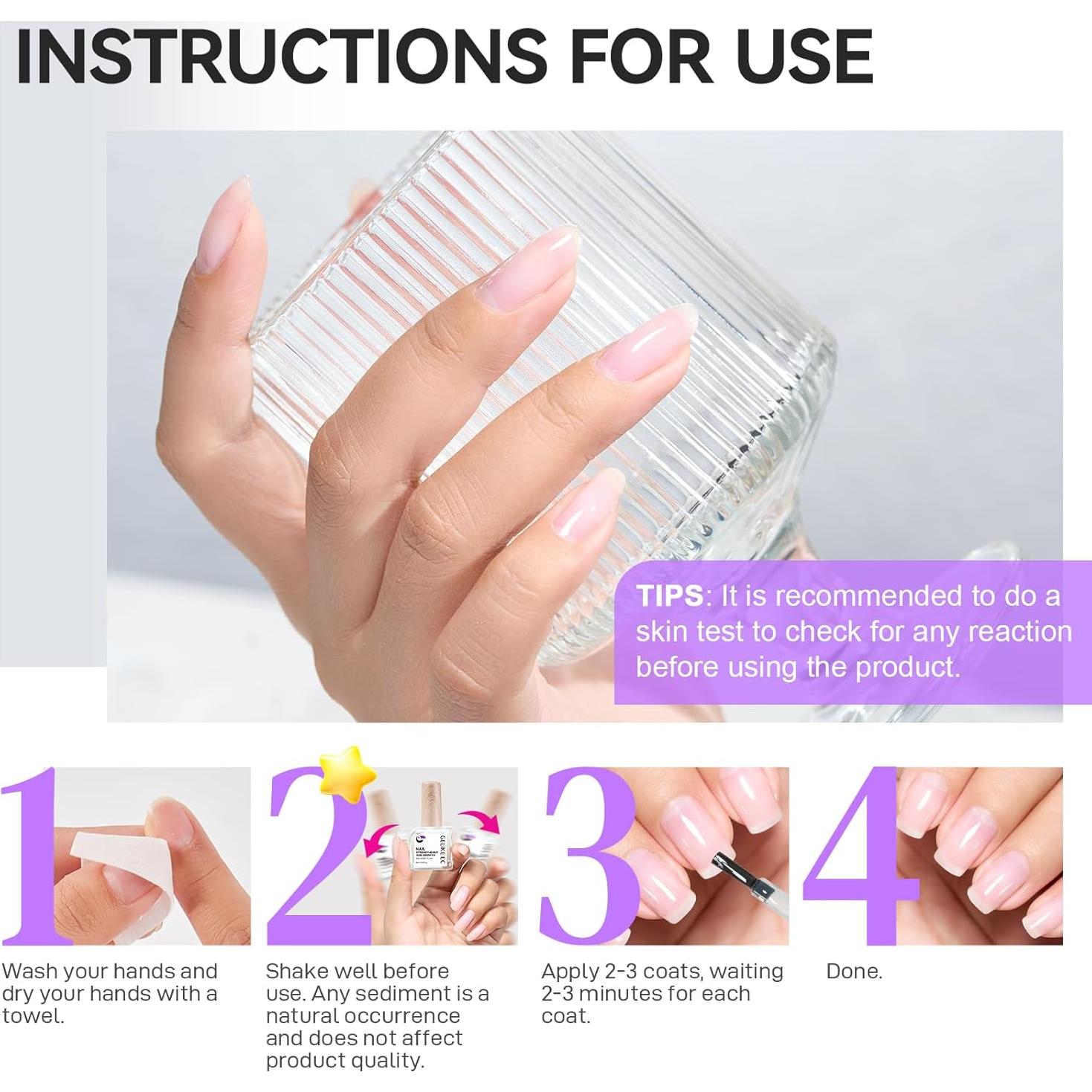 Endurecedor de Uñas Gelike EC 8 en 1 Natural Extra Fuerte