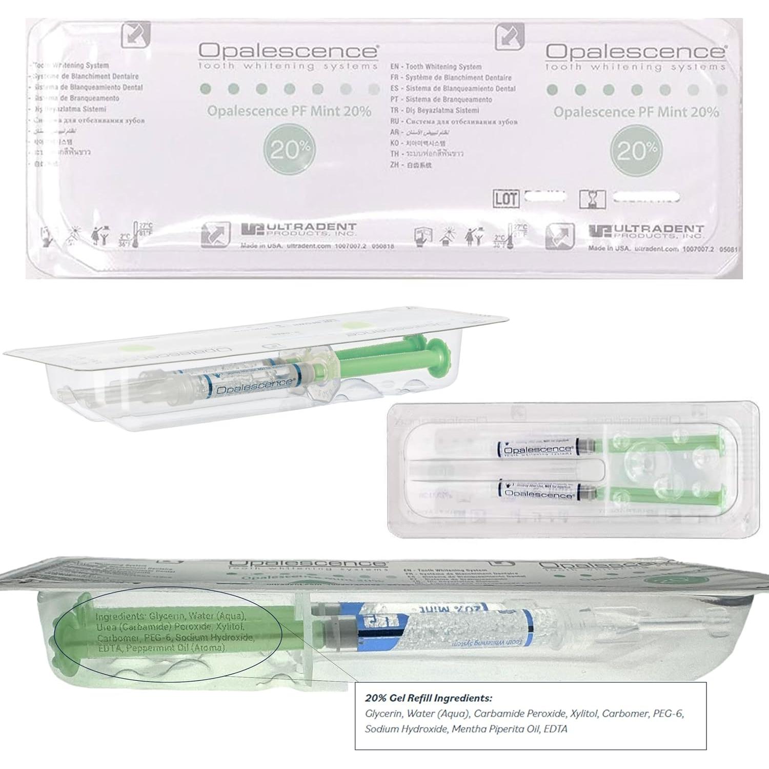 Kit Blanqueamiento Dental Opalescence 20% Ultradent 4 Jeringas