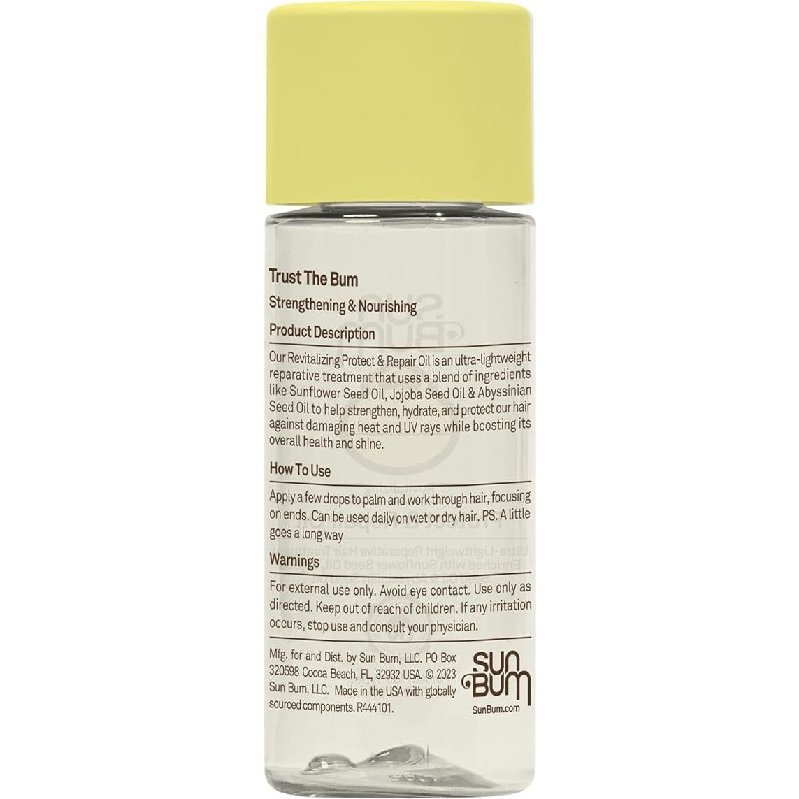 Aceite Revitalizante Sun Bum 48ml - Protege y Repara Cabello