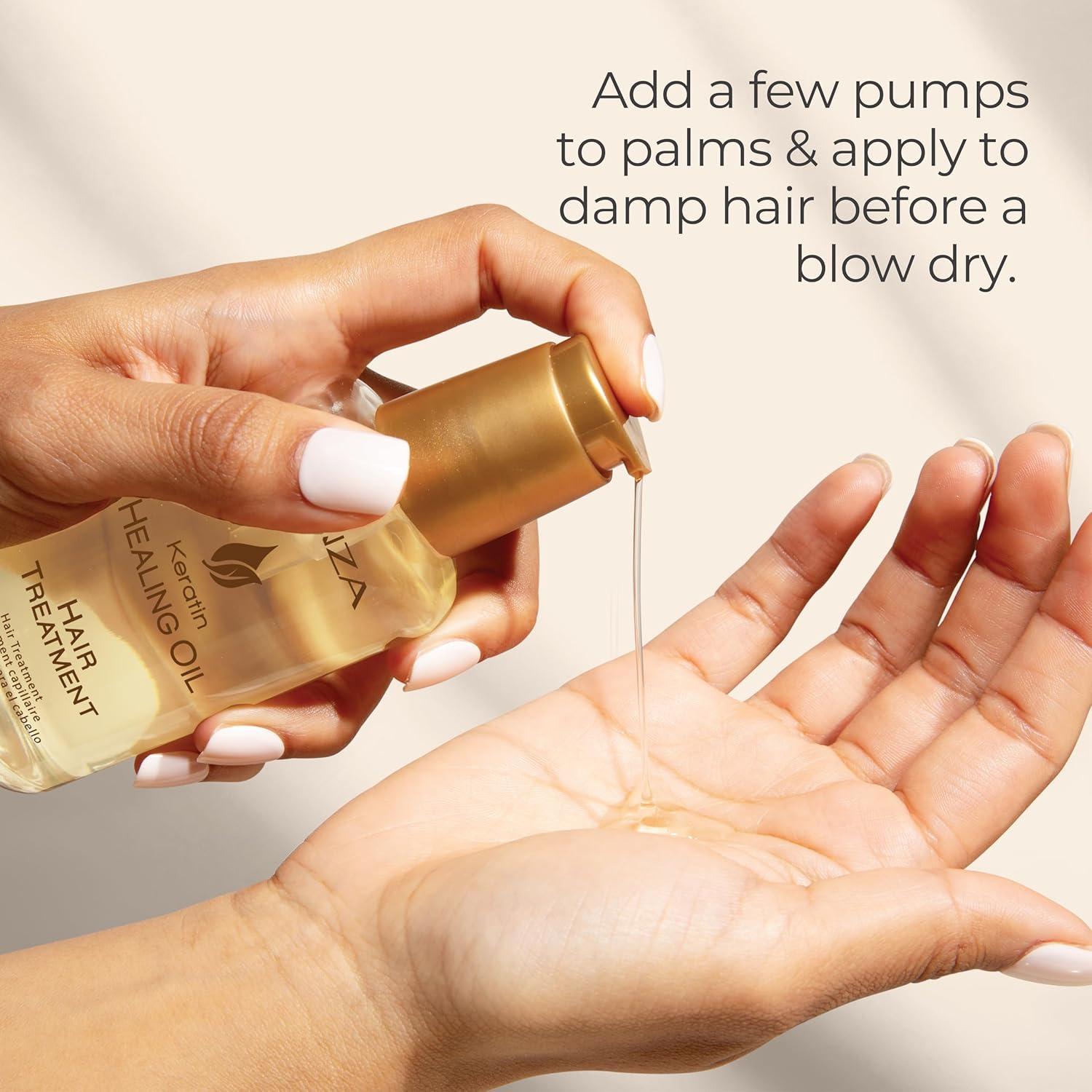 Aceite de Keratina L'ANZA 50ml Cuidado Capilar Nutritivo