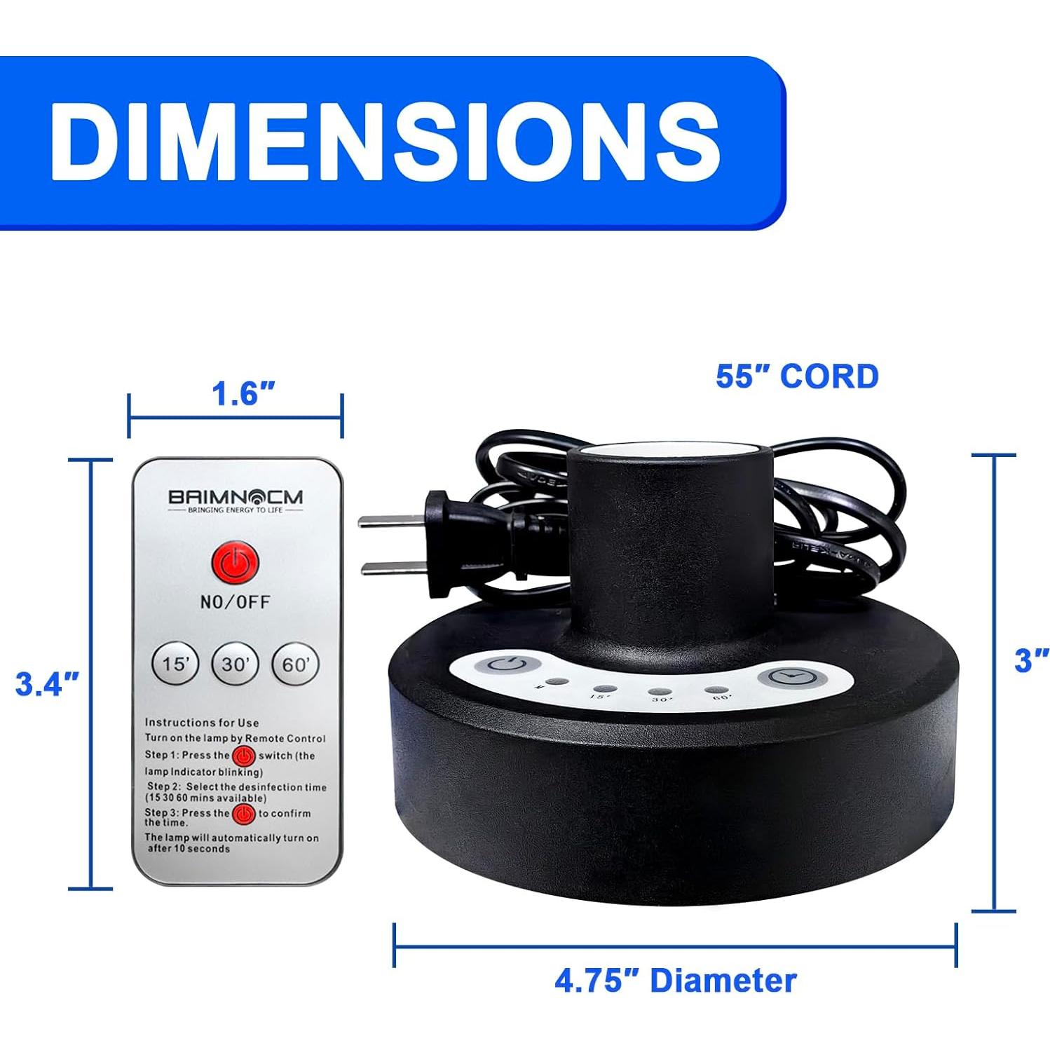 Lámpara Desinfectante UVC BAIMNOCM 25W con Control Remoto