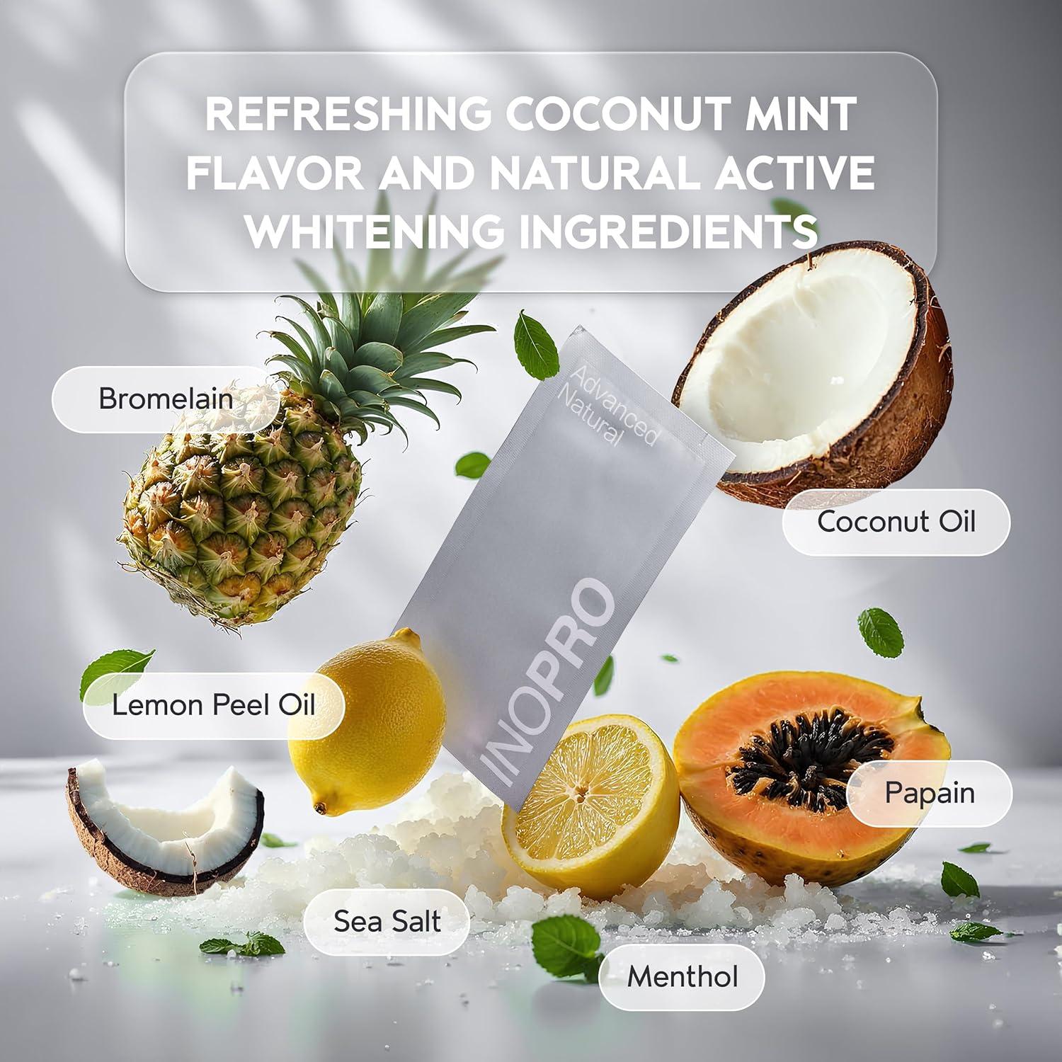 Tiras Blanqueadoras Naturales Inopro 14 Tratamientos Dientes