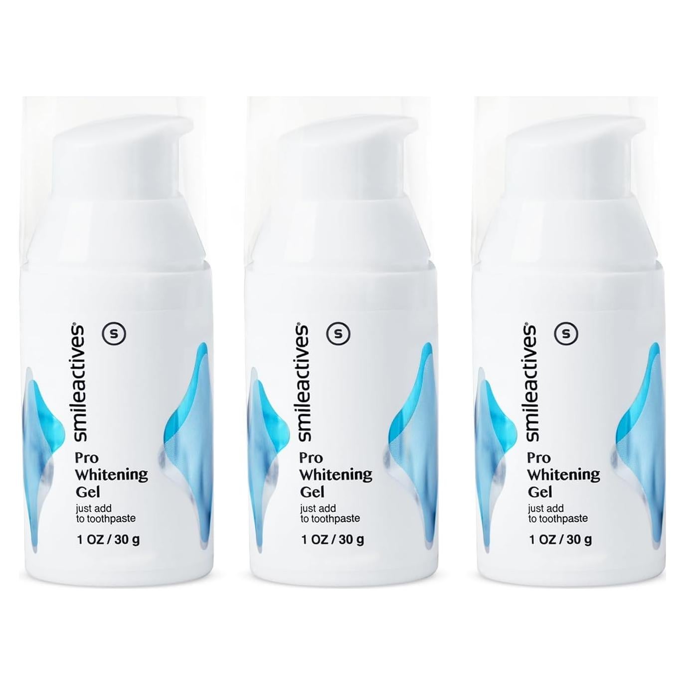 Gel Blanqueador de Dientes Smileactives 3x30ml con Peróxido