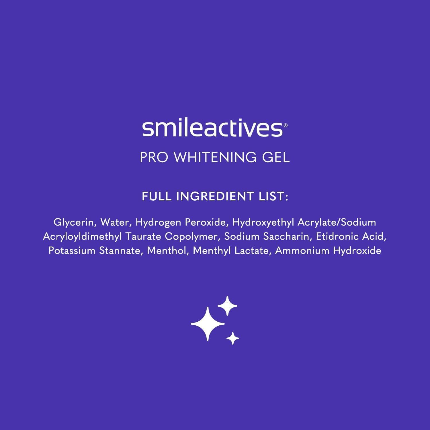 Gel Blanqueador de Dientes Smileactives 3x30ml con Peróxido