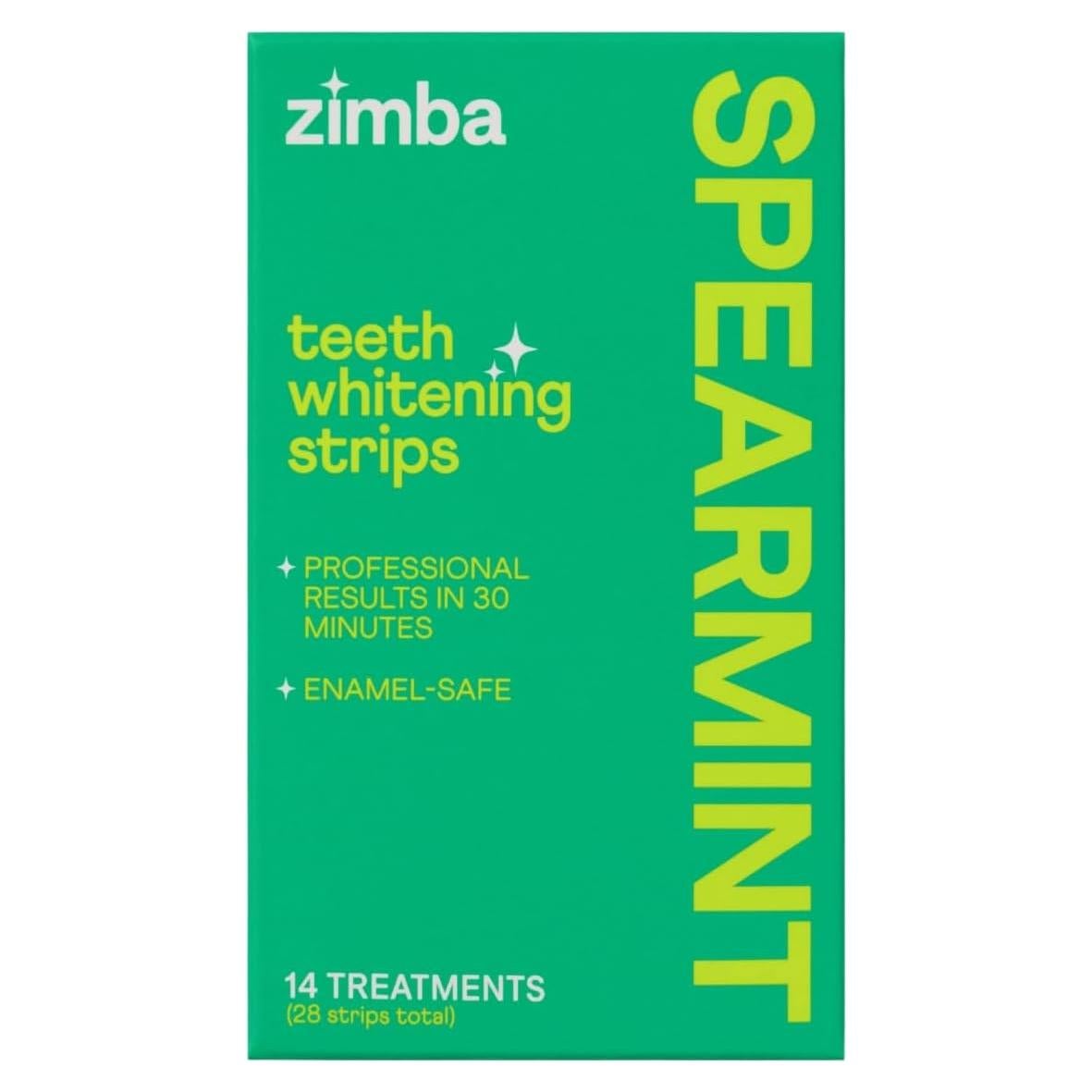 Tiras Blanqueadoras Zimba Menta Verde 14 Días Veganas