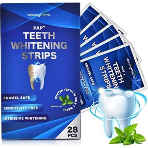 Kit de Tiras Blanqueadoras WavingPalms para Dientes Sensibles