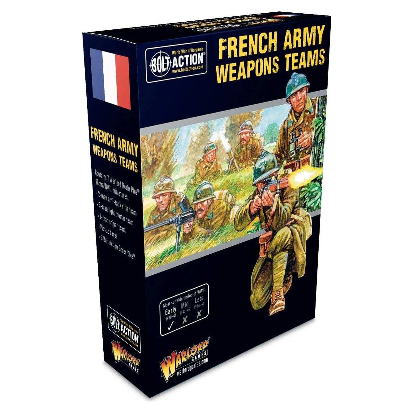 Equipos de Armas Ejército Francés Warlord Games 10 Piezas