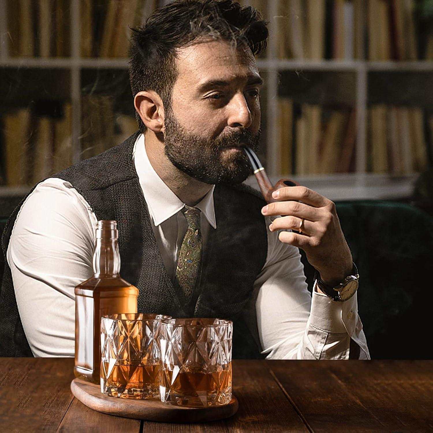 Pipa de Tabaco Scotte Ébano Hecha a Mano con Accesorios