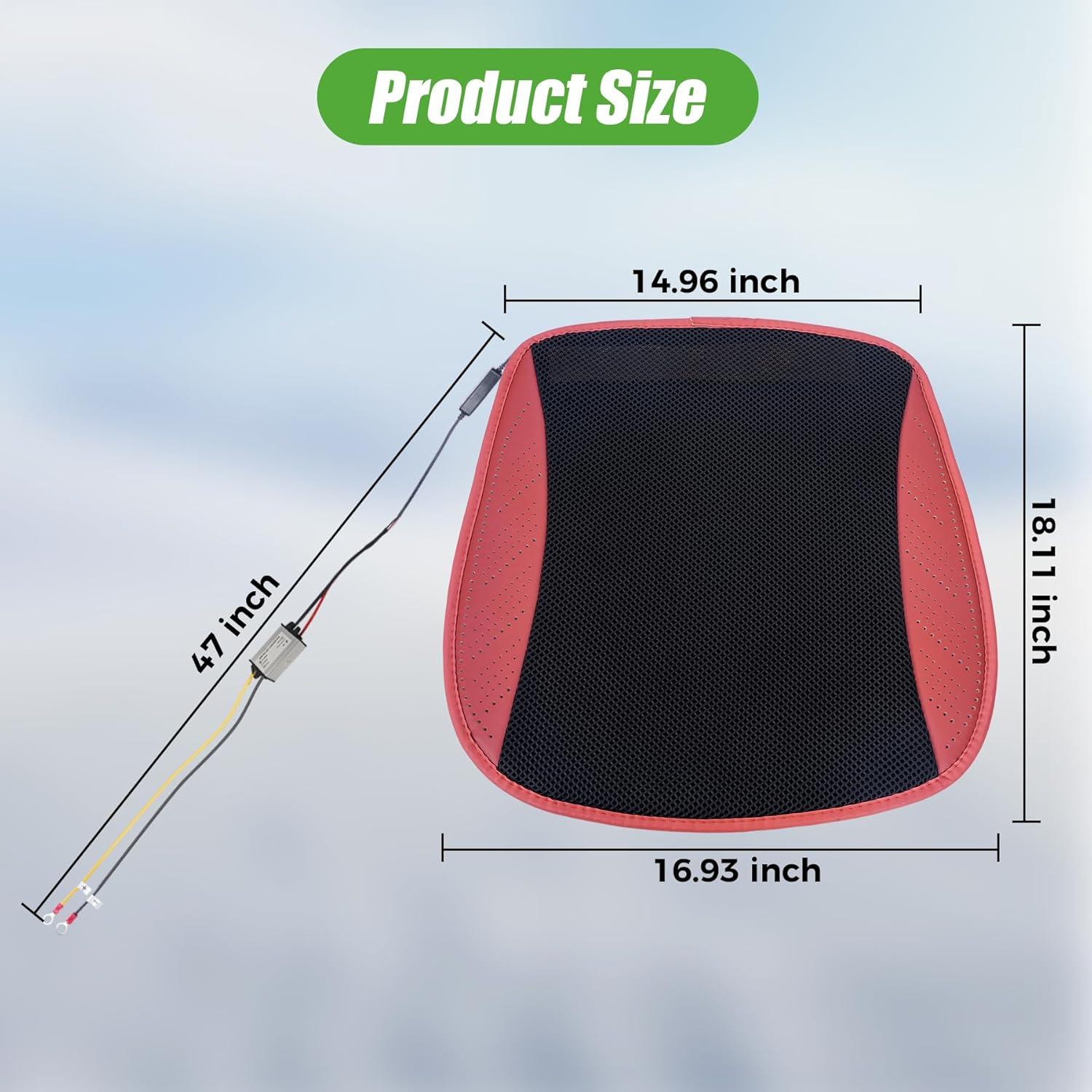 Cubiertas de Asiento Calentadas 10L0L para Carritos de Golf Rojo