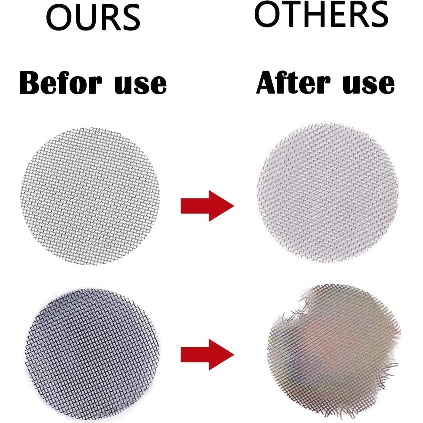 100 Pantallas de Tubo Romeda Acero Inoxidable y Latón