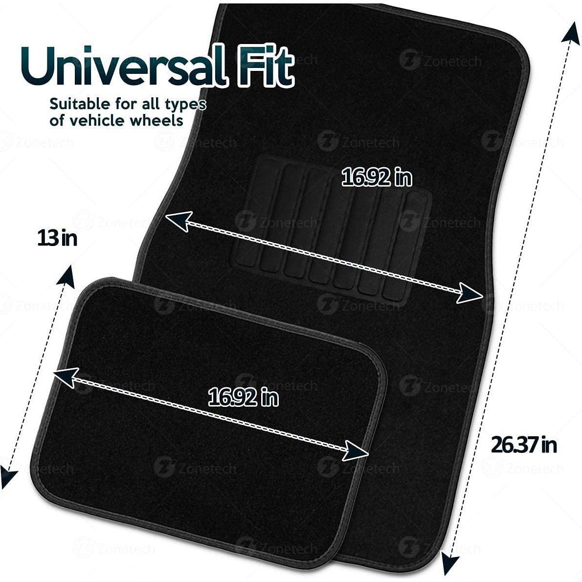 Alfombrillas de Piso Todo Clima Zone Tech - Juego 4 Piezas