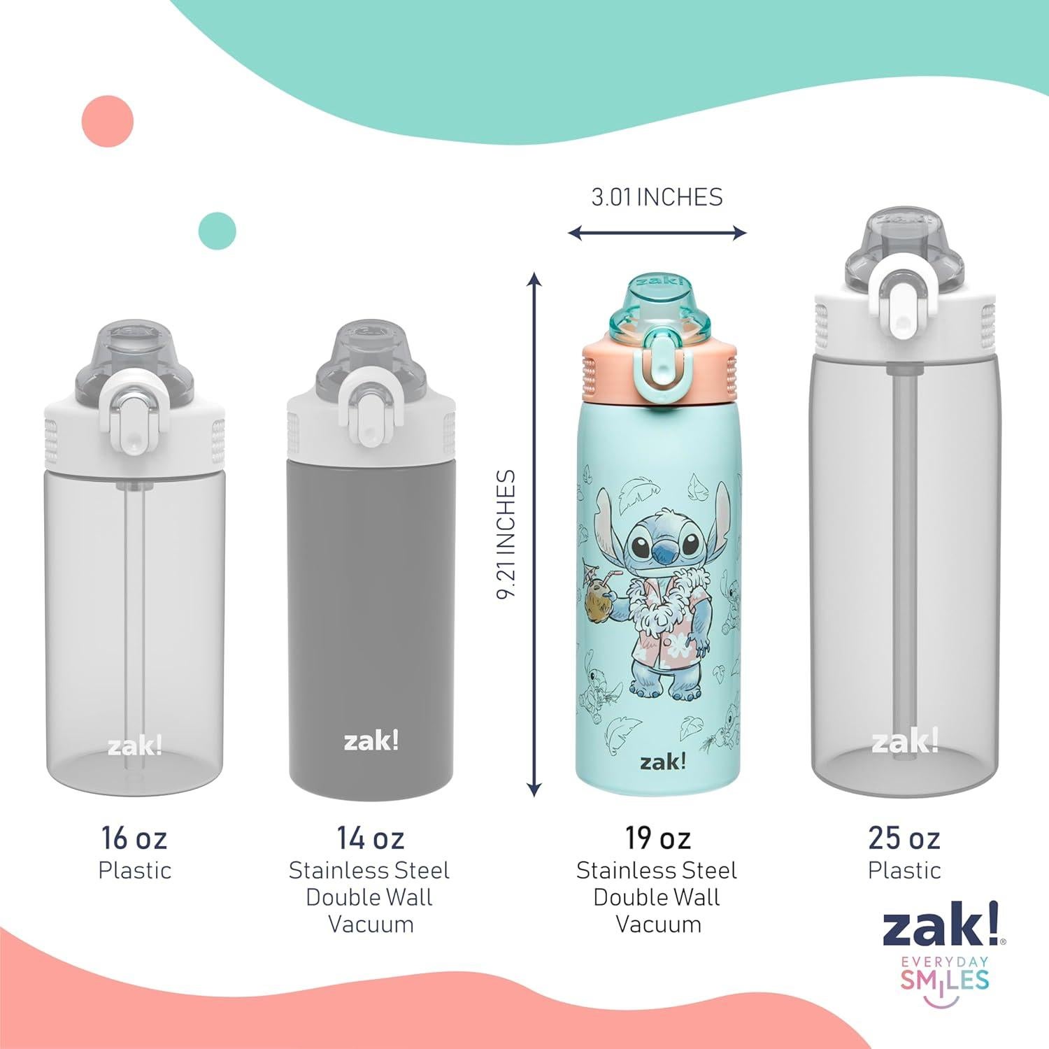 Botella de Agua Zak Designs 19oz Acero Inoxidable Stitch