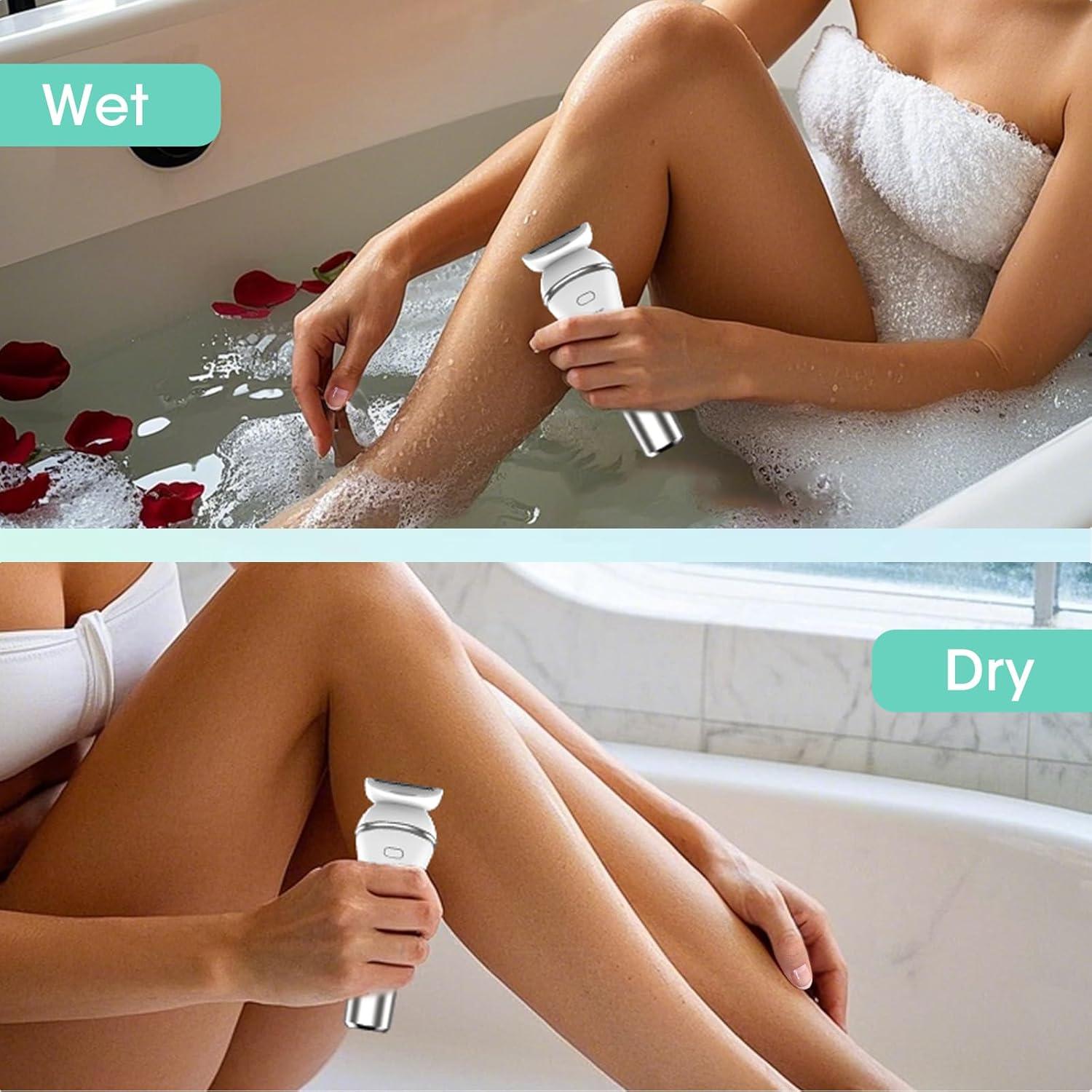 Epilador Eléctrico Zesuti 4 en 1 con Luz LED y Afeitadora