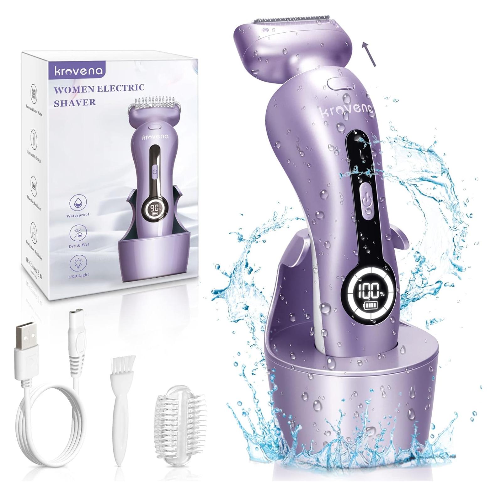 Afeitadora eléctrica Krovena ER520 para piernas y bikini