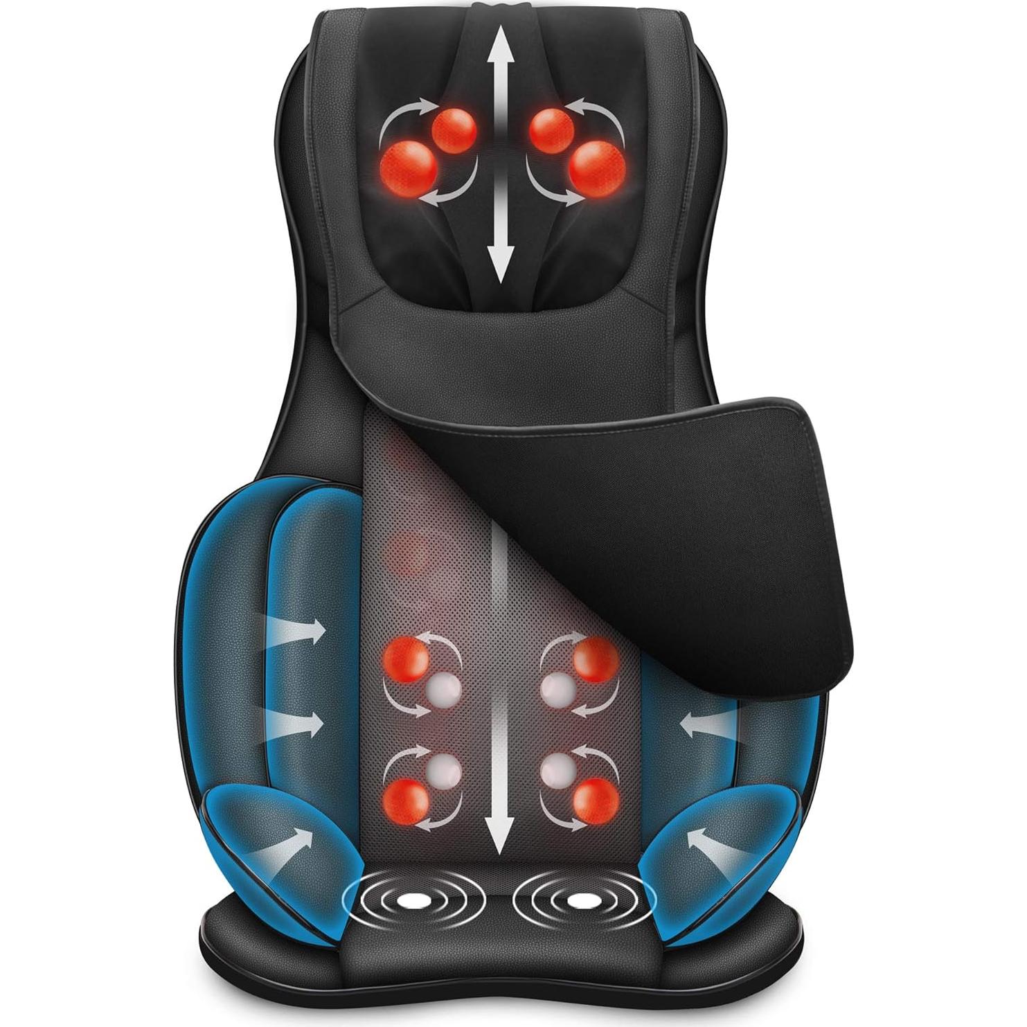 Almohadilla de Masaje Shiatsu Snailax con Calor 43x84cm