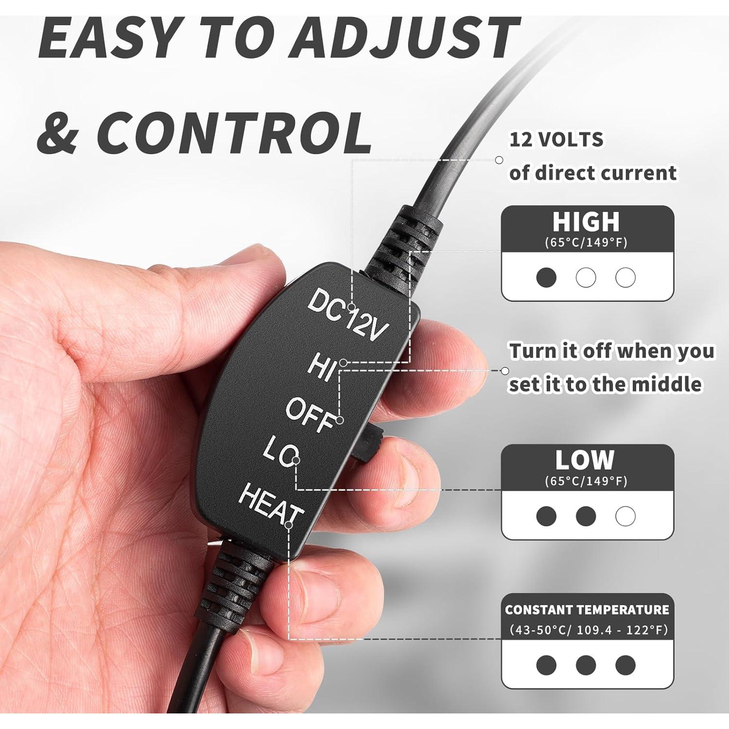 Funda de Asiento de Coche Kwak Universal con Calefacción 2 Pcs