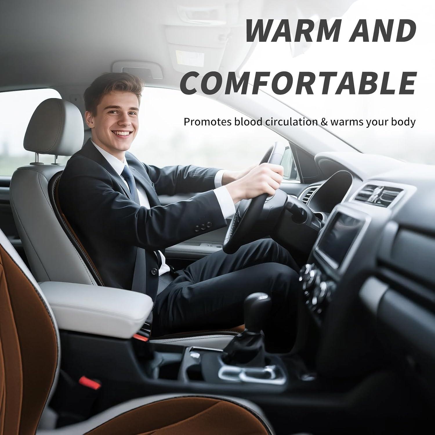 Funda de Asiento de Coche Kwak Universal con Calefacción 2 Pcs