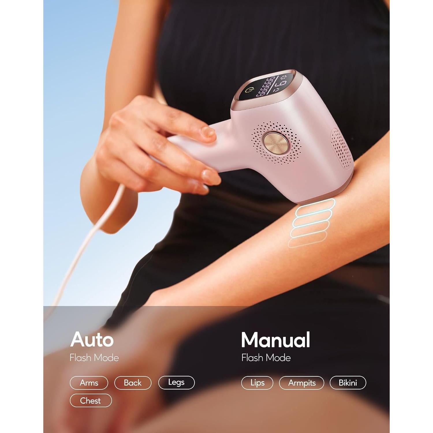 Depilador IPL INNZA Oro Rosa 999,999 destellos Indoloro