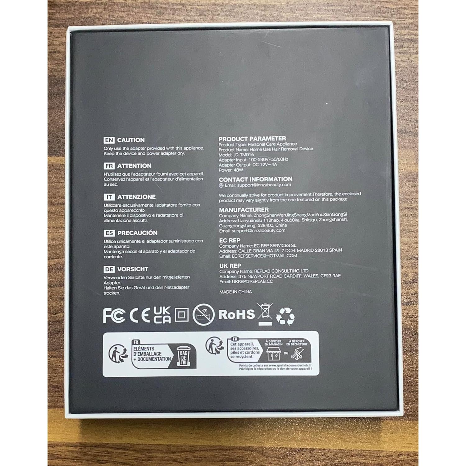 Depilador IPL INNZA Oro Rosa 999,999 destellos Indoloro