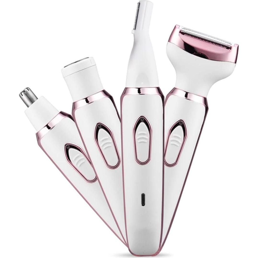 Afeitadora eléctrica ANFOOS 4 en 1 para mujeres recargable