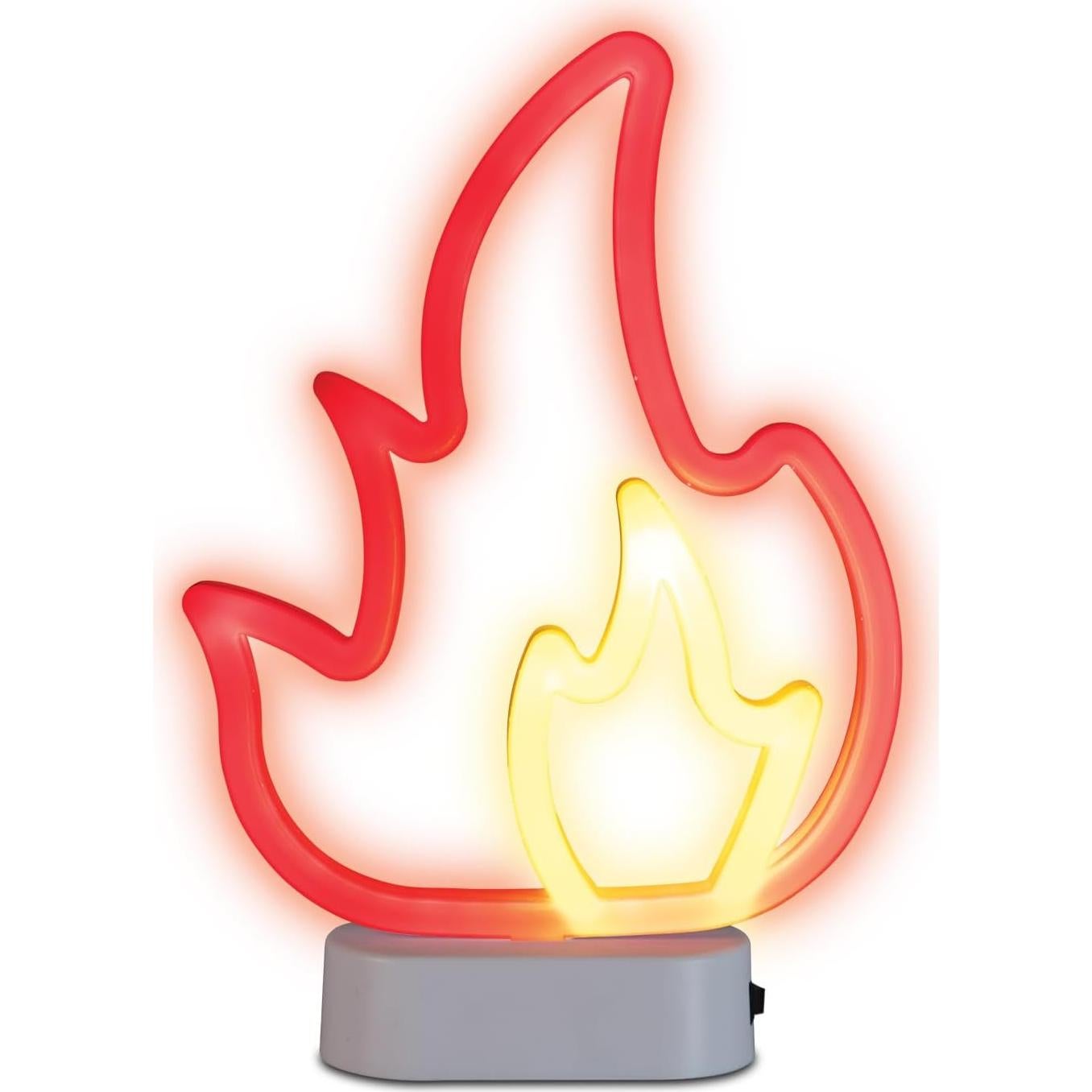 Lámpara Neón LED de Fuego MCG Innovations, 5x12.7x15.2cm