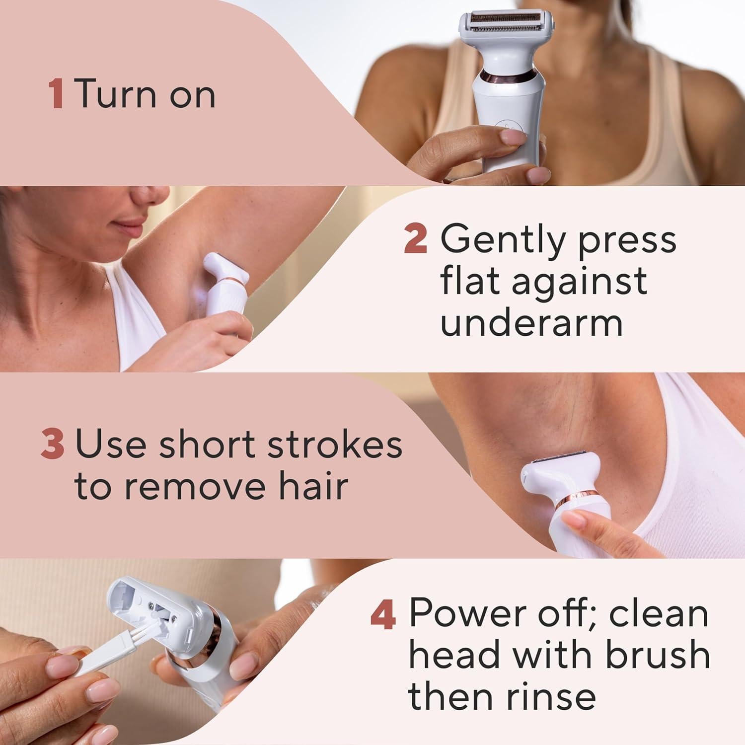 Depiladora Inalámbrica Finishing Touch para Axilas Sensibles