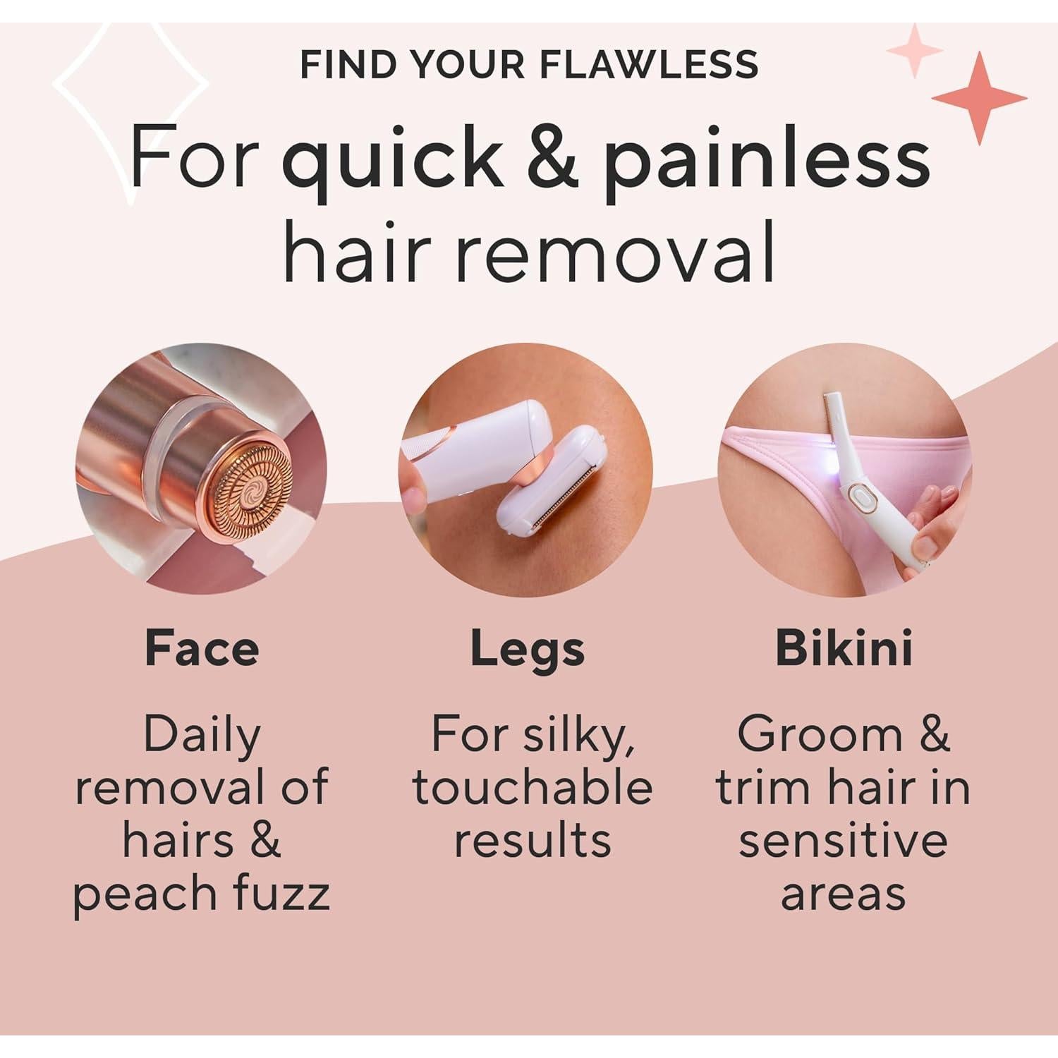 Depiladora Inalámbrica Finishing Touch para Axilas Sensibles