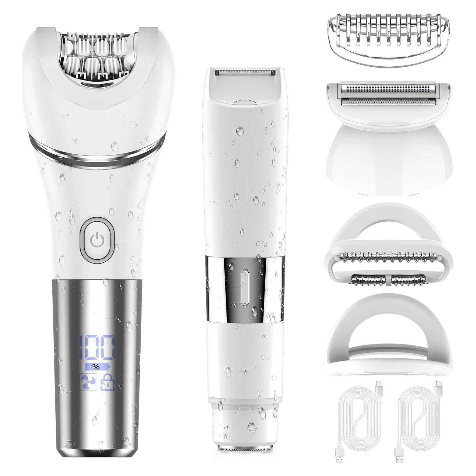 Epilador Eléctrico Dumite 4 en 1 Impermeable USB LED