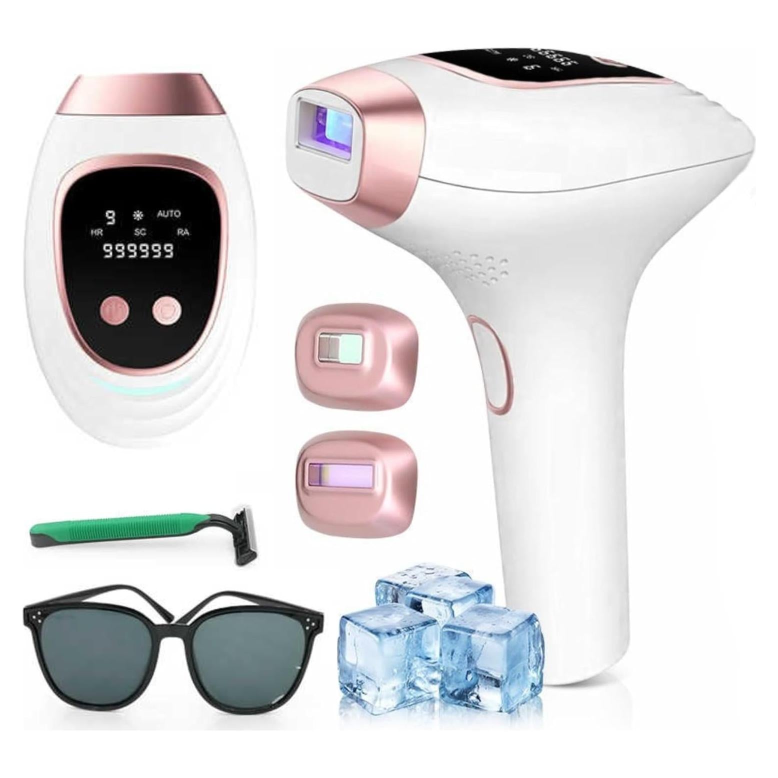 Depiladora IPL Novanyx 999,999 destellos, 9 niveles, enfriamiento