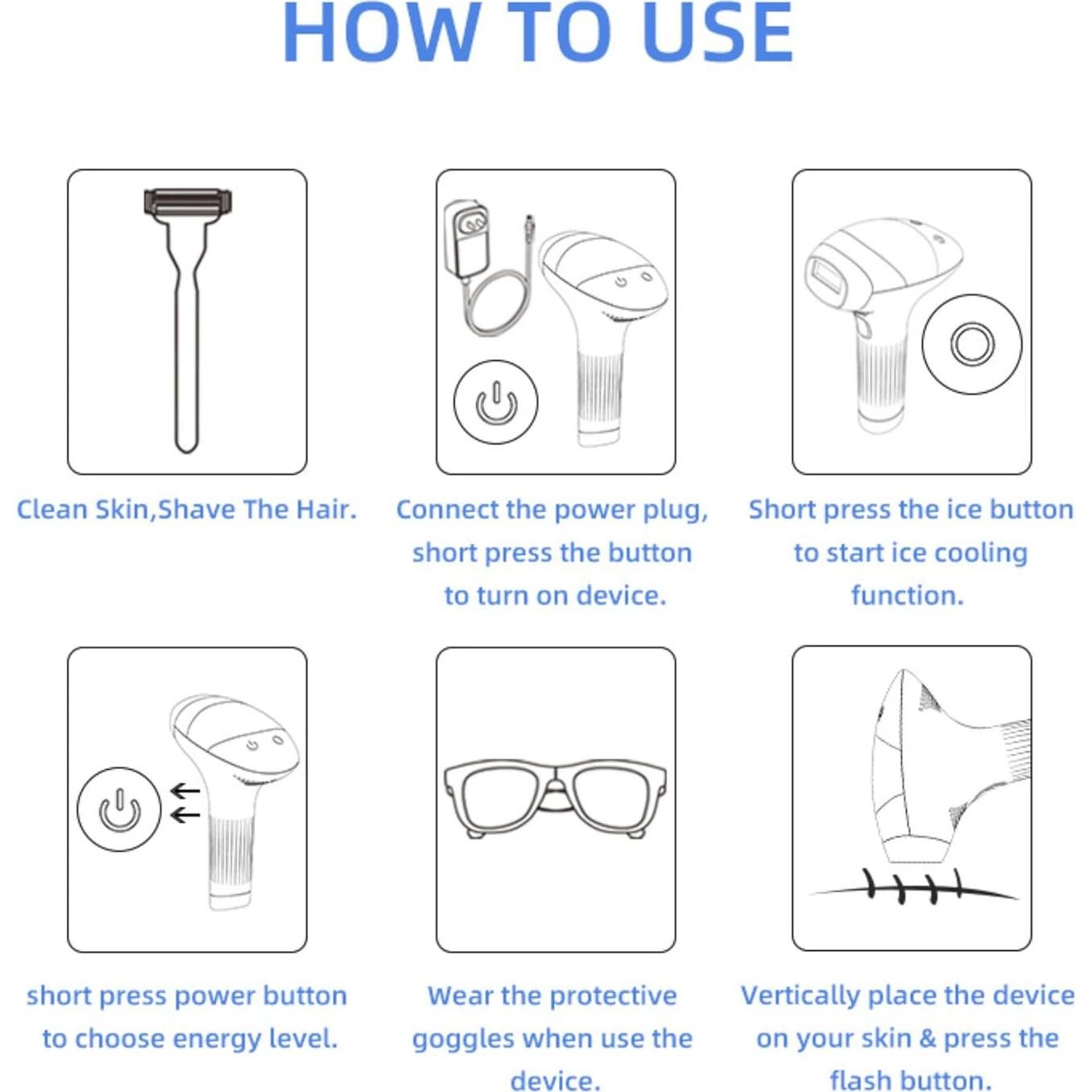 Depiladora IPL Novanyx 999,999 destellos, 9 niveles, enfriamiento