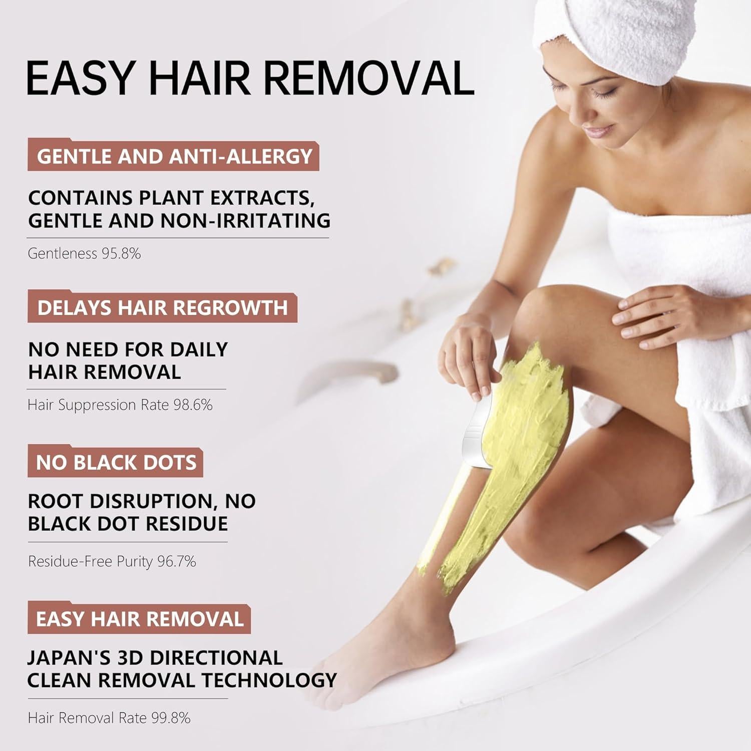 Gel VGO Indoloro 120ml para Eliminación de Vello Bikini