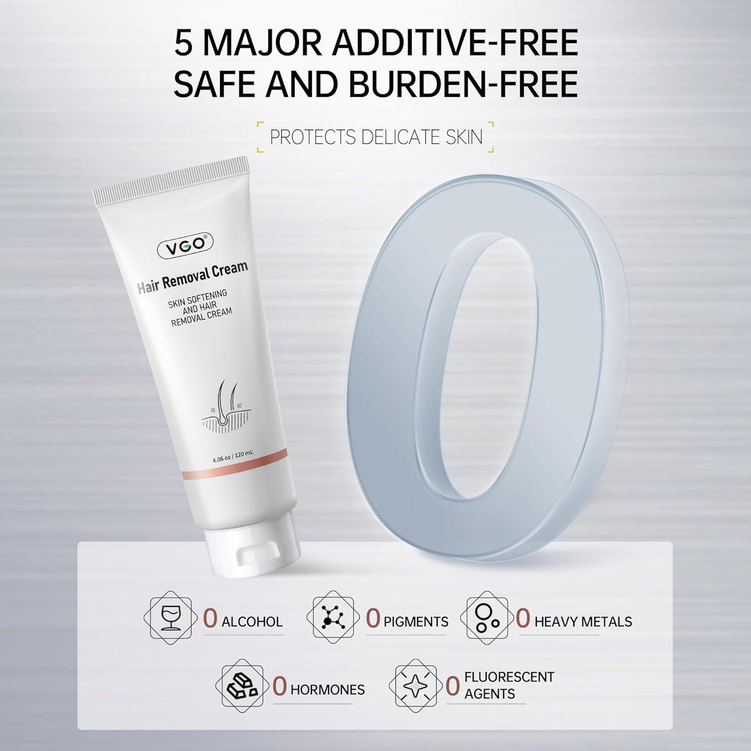 Gel VGO Indoloro 120ml para Eliminación de Vello Bikini