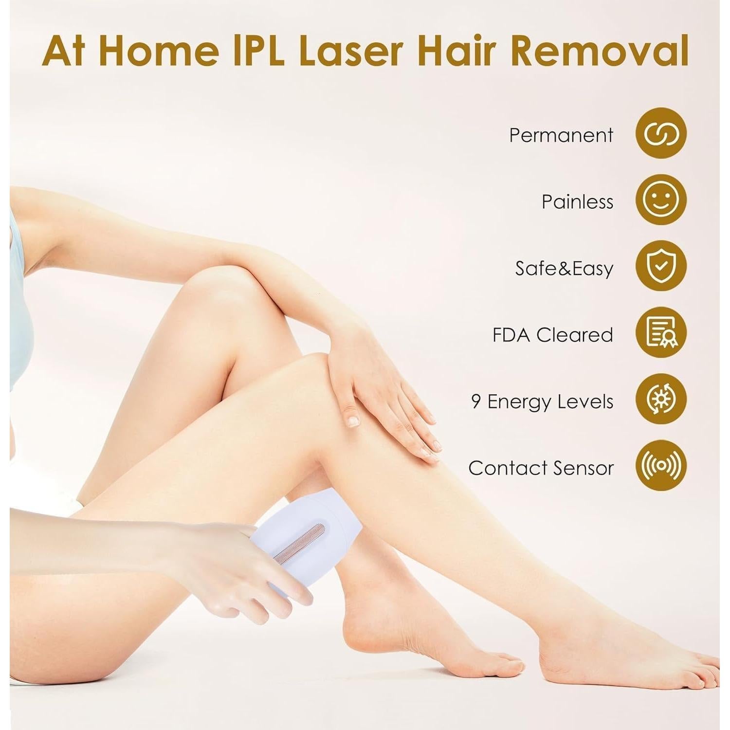 Depiladora Láser IPL Gransumr 999,999 Destellos Indolora