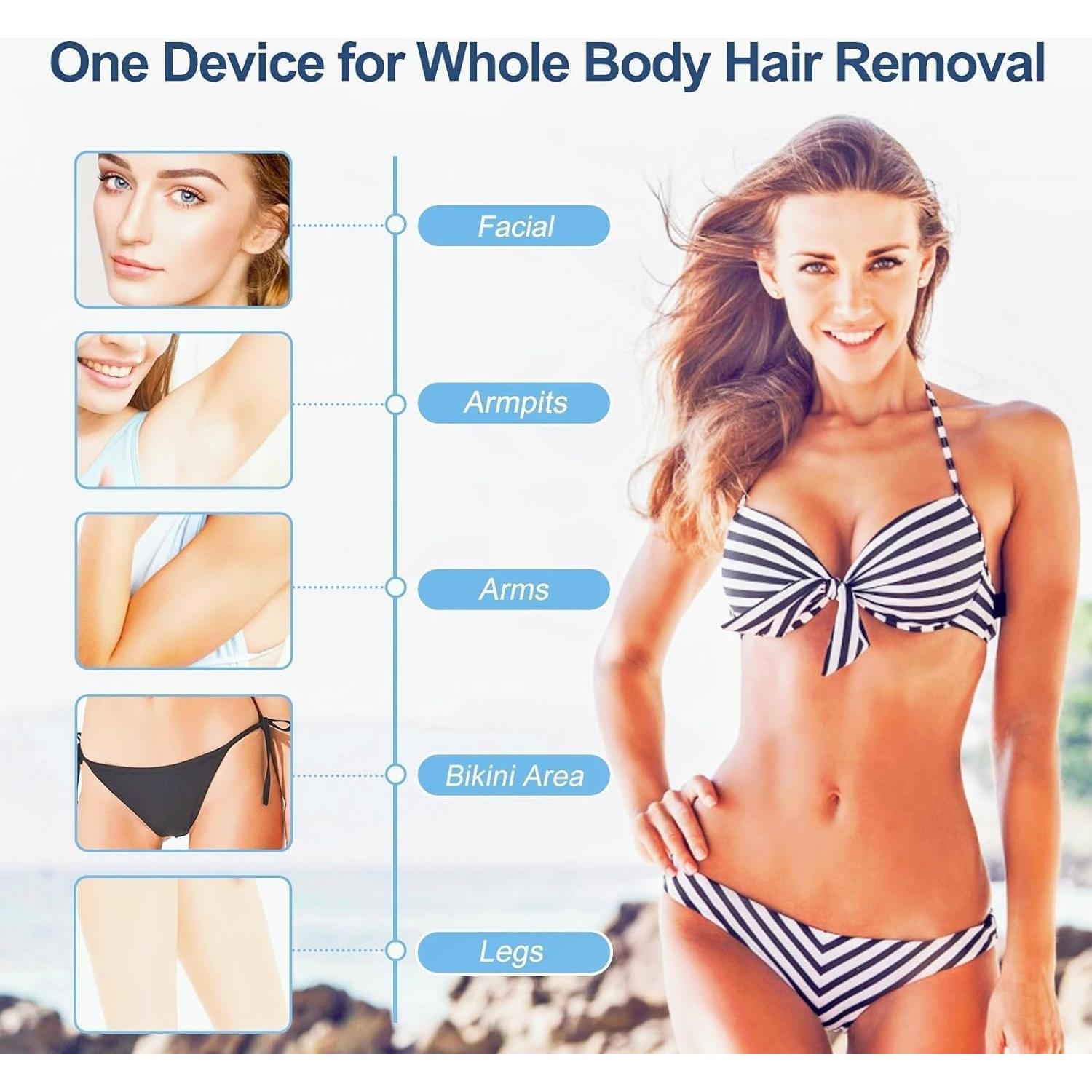 Depiladora Láser IPL Gransumr 999,999 Destellos Indolora