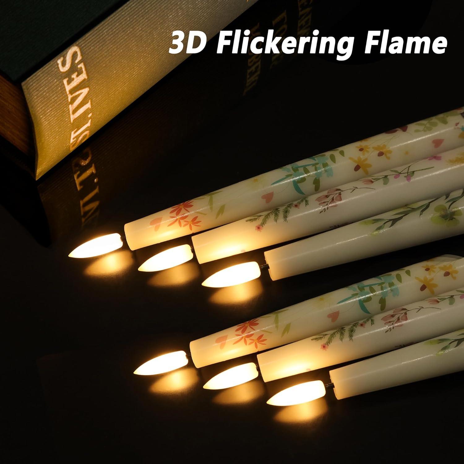 Velas LED Sin Llama AFINETH Primavera 24.4 cm Control Remoto