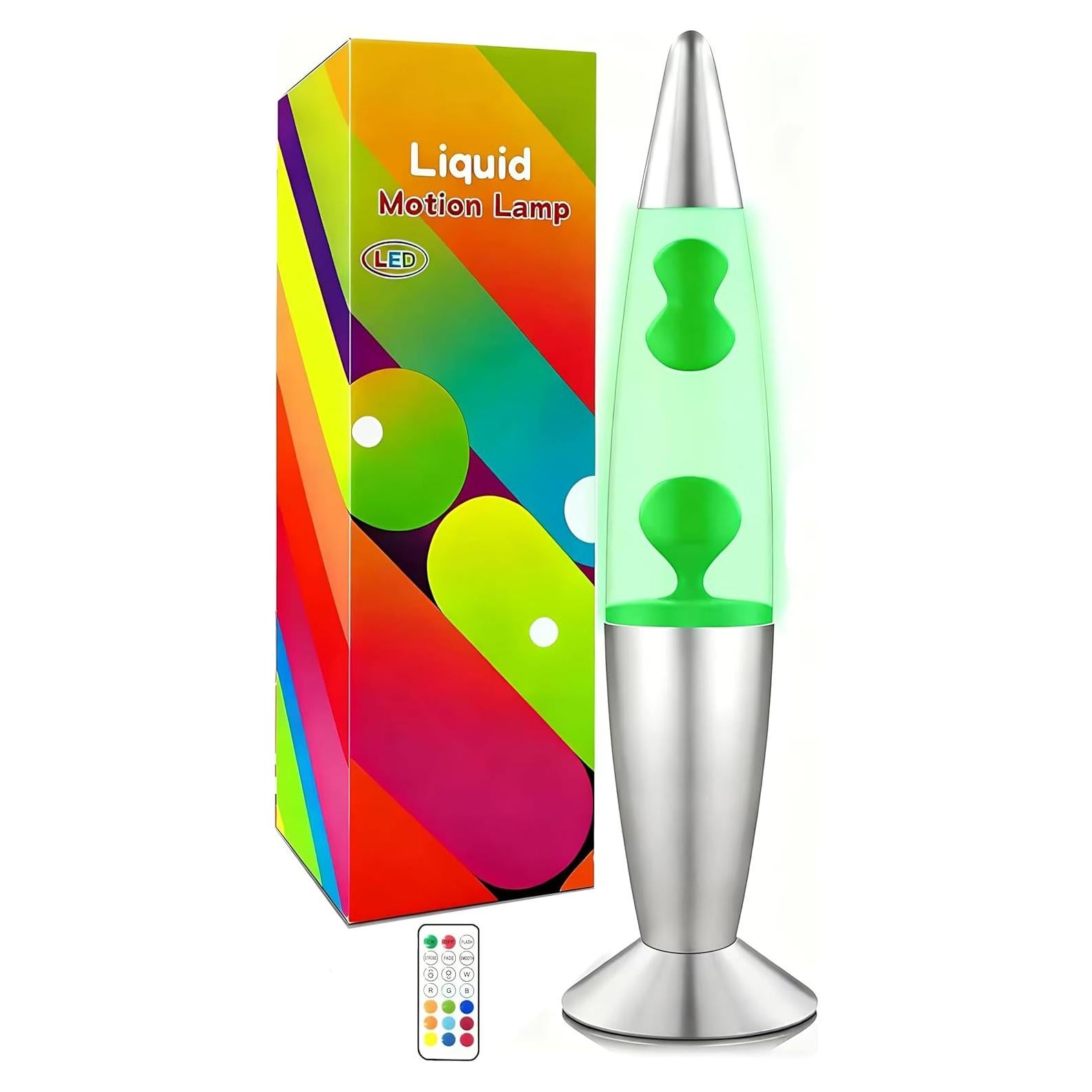 Lámpara de Movimiento Líquido WANNALAMP Verde 14.5" LED RGB