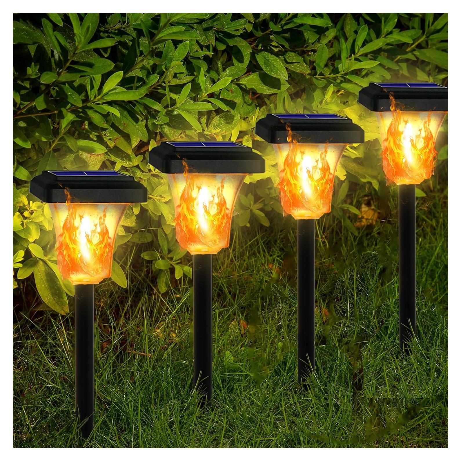 Luces de Antorcha Solar Swingers LED 4 Unidades Impermeables