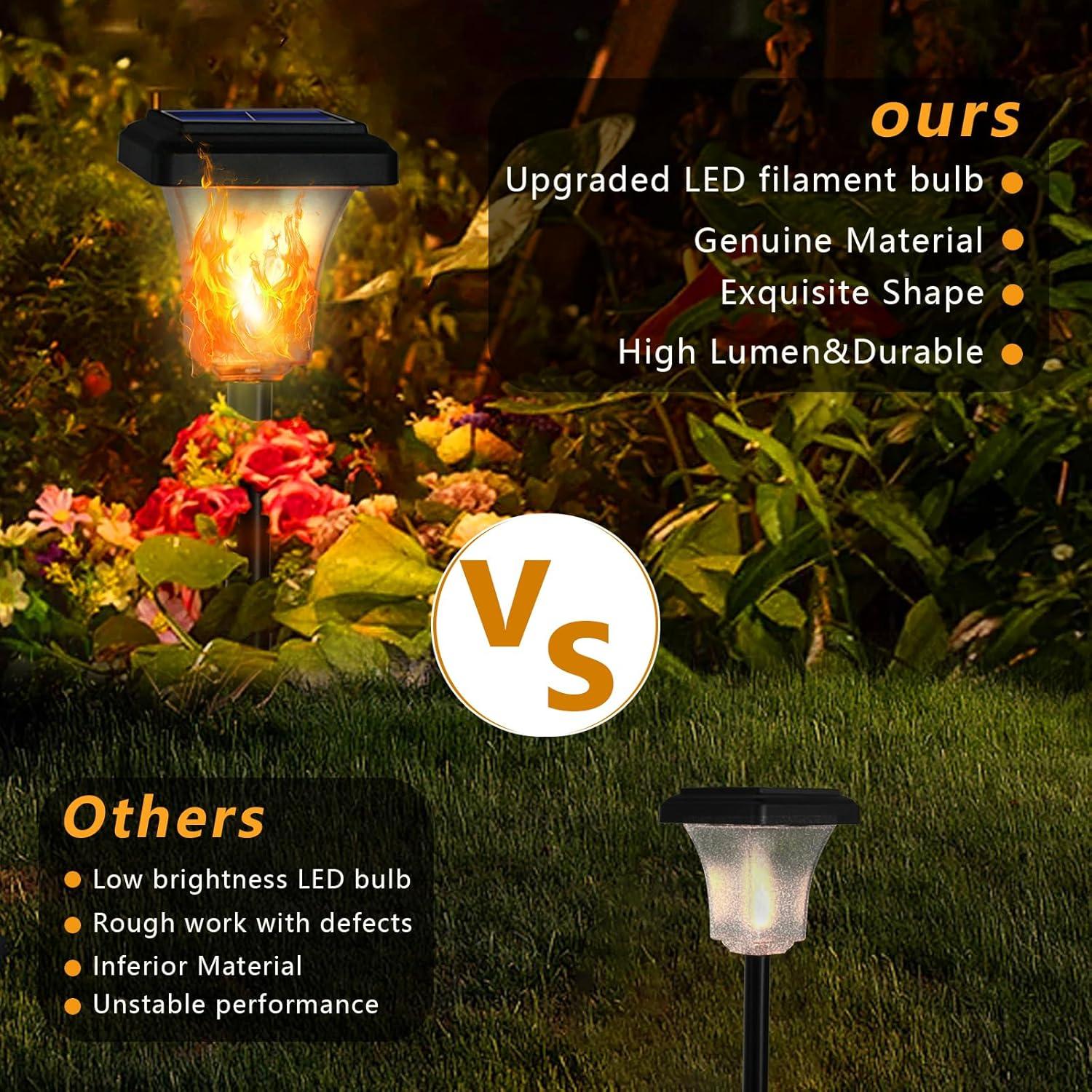 Luces de Antorcha Solar Swingers LED 4 Unidades Impermeables