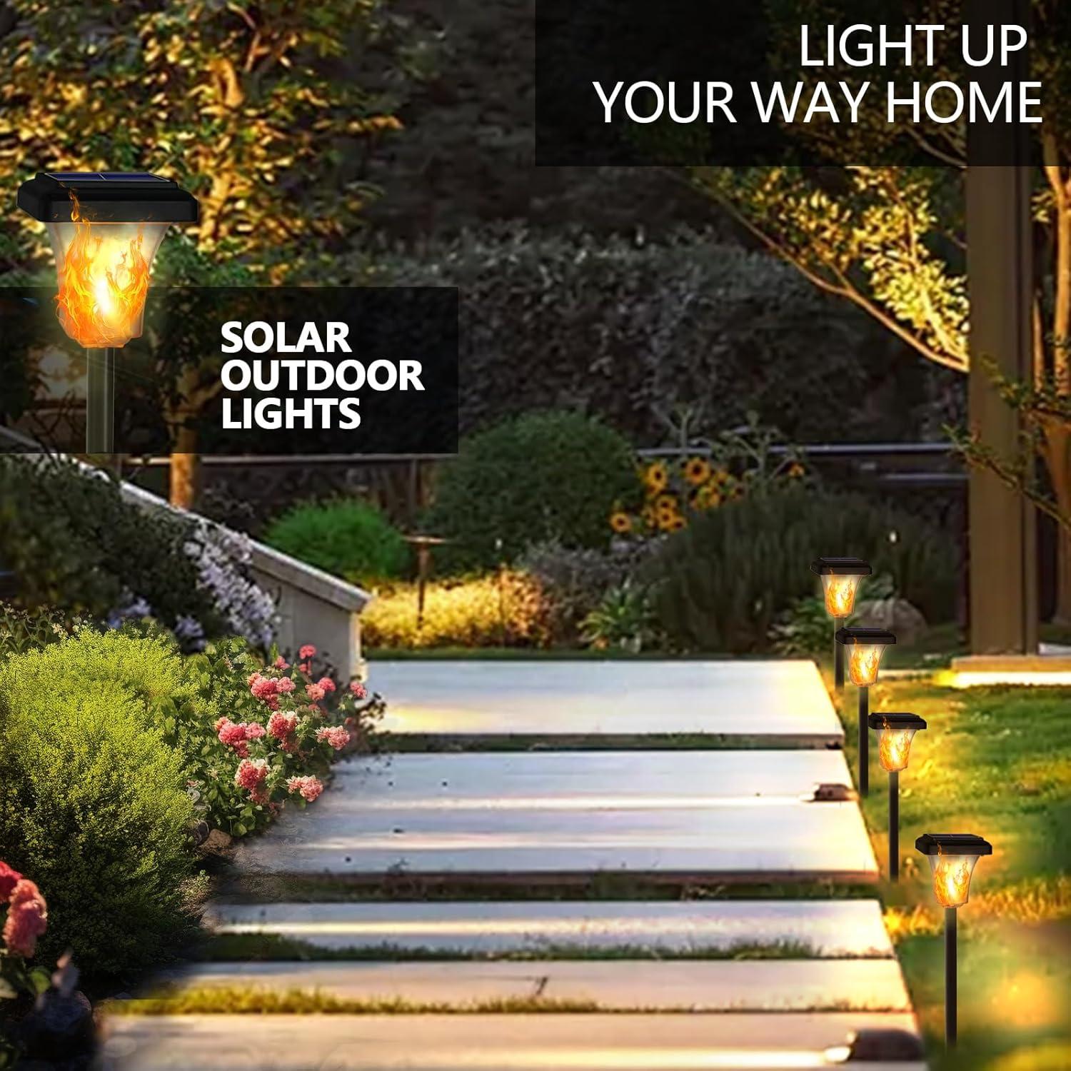 Luces de Antorcha Solar Swingers LED 4 Unidades Impermeables