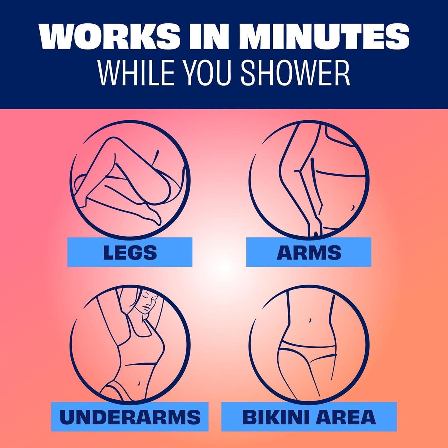 Crema Depilatoria Nair con Aceite de Coco y Vitamina E 389g