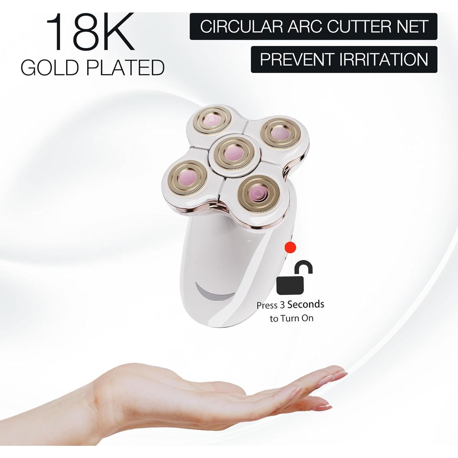 Afeitadora Eléctrica VIMC BS-8008 Inalámbrica para Mujeres