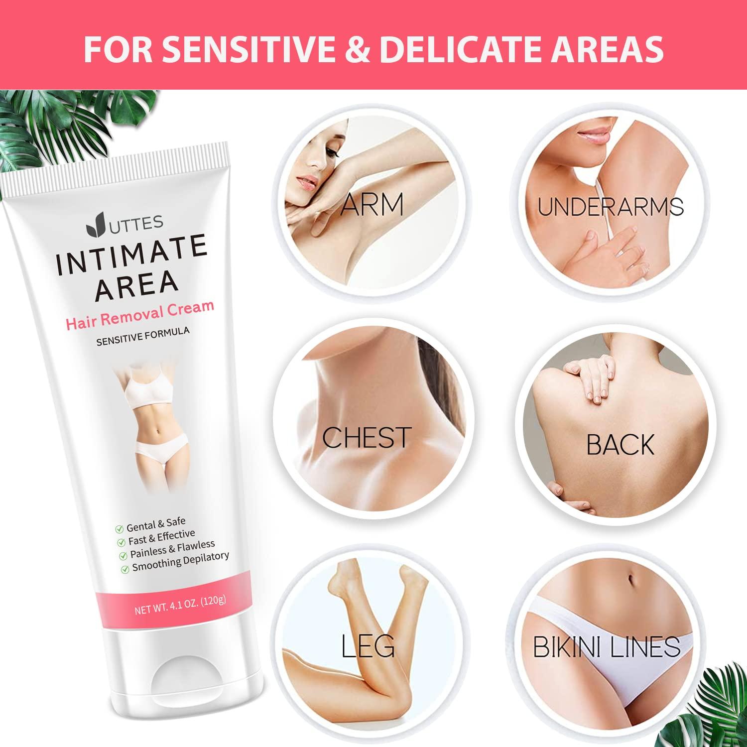 Crema Depilatoria Intima para Mujeres 150g - Suave y Efectiva